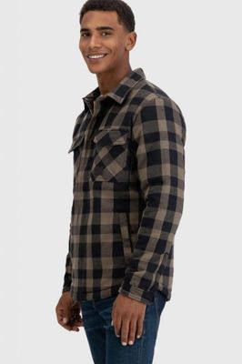 Lumberjack jacket with teddy lining