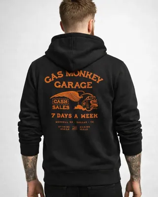 Cash Monkey Zipped Hoodie