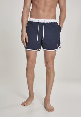Retro swim shorts navy/white
