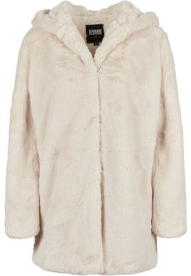Fluffy teddy coat with hood