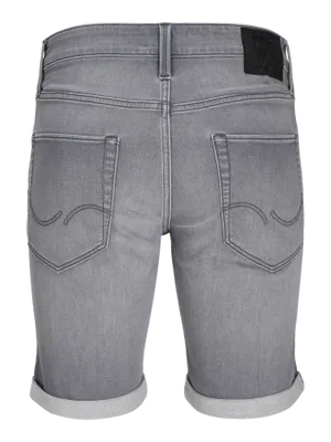 Grå denimshorts herr – regular fit
