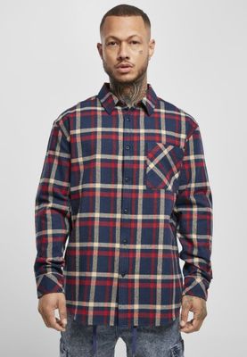 Oversize flannel skjorte herre