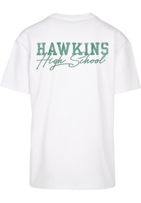 Stranger Things Hawkins Tigers Oversize Tee - Vit