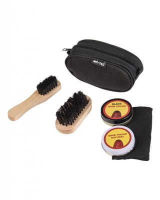 Shoe polish kit with bag