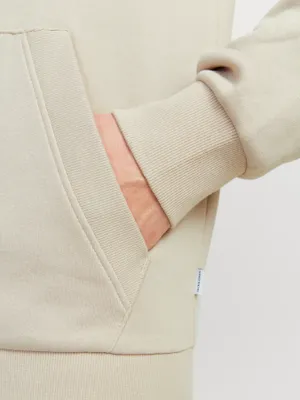 Jack & Jones ziphoodie med gummitryck