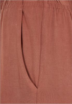 Women's terracotta modal culottes