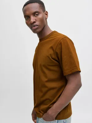 Loose fit T-shirt med rund hals - herr