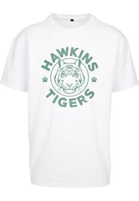 Stranger Things Hawkins Tigers Oversize Tee - Vit