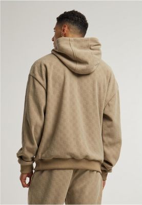 Jacquard Velvet Oversized Hoody