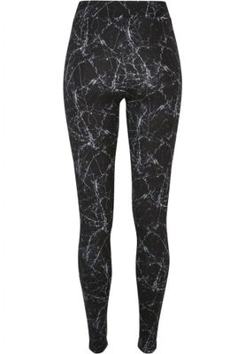 Black marble leggings
