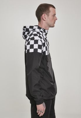 Checkered pull over jacket