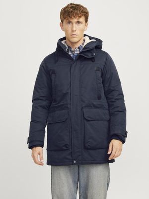 Navy polar parka mænd