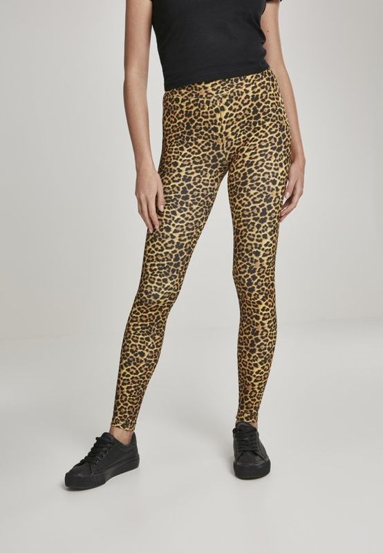 Leggings in leopard skin pattern