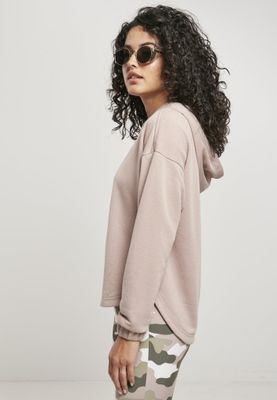 Oversized hættetrøje med lang ryg dame