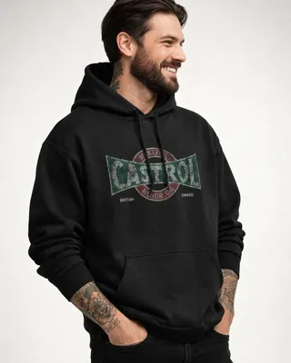 Castrol Vintage Huvtröja i svart