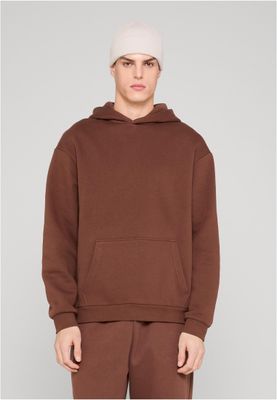 Huvtröja för herr med fluffy– chocolatebrown