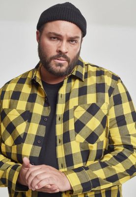 Flannel shirt black/yellow