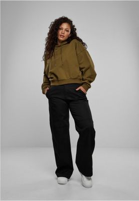 Ladies Cropped Heavy Hoody
