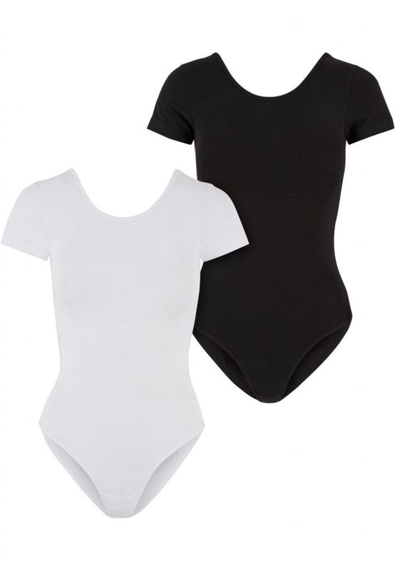 Dame bodysuit i stretchy bomuldsstof - 2-pak