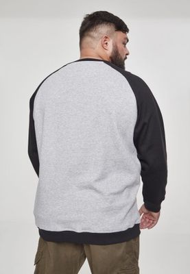 Tvåfärgad raglan sweatshirt