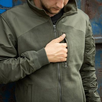 MA-1 fleece bomber jacket