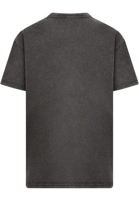 Star Wars T-shirt för herr Princess Leia Picture Acid Wash – svart