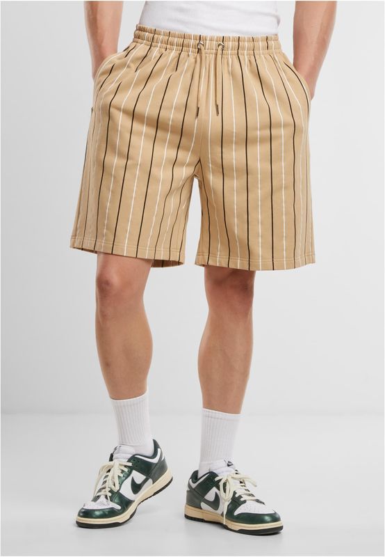 Printed Pinstripe Shorts