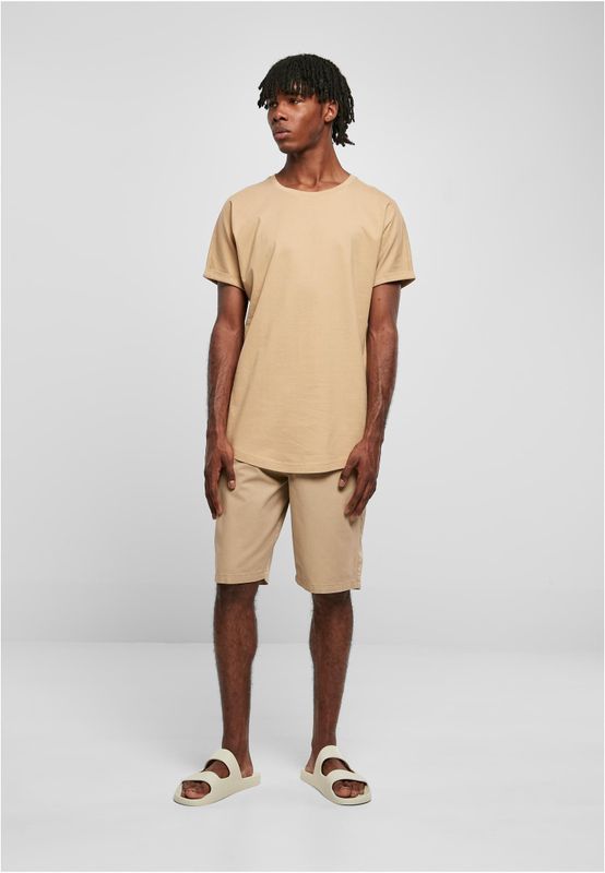 Long Shaped Turnup Tee Unionbeige