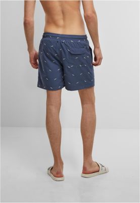 Embroidery Swim Shorts Vintage Blue/Frost Mint