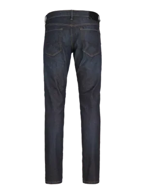 Slim fit jeans herr mörkblå - GLENN