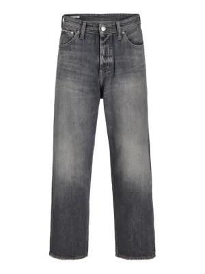 Baggy fit jeans i svart denim - ALEX