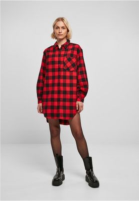 Oversize flannel dress - ladies