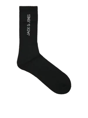 Svarta tennisstrumpor vertikal logo herr - 9-pack