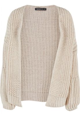 Women's thick knitted cardigan