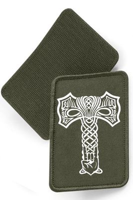 Rocking Mjolnir - fabric patch with velcro