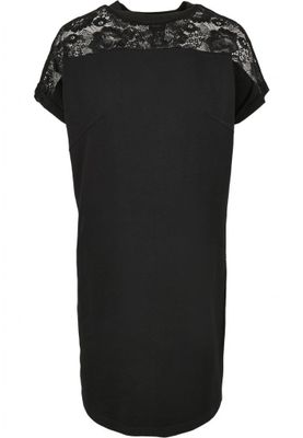 Short dress with lace