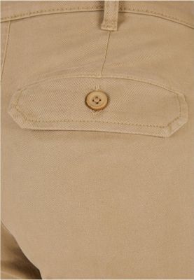 Ladies High Waist Wide Leg Chino Pants