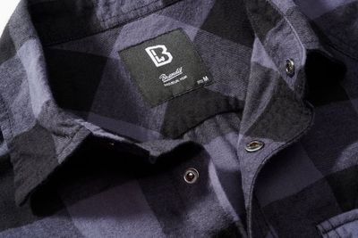 Sleeveless flannel shirt gray/black