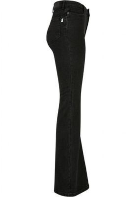 Ladies Organic High Waist Flared Denim Pants