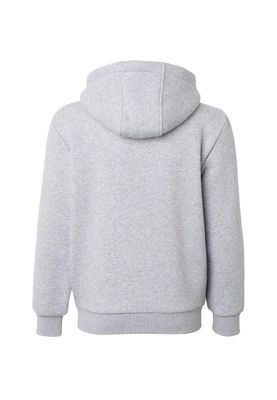 Huvtröja för barn med fluffy – ljusgrå melange