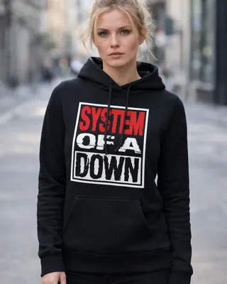 System Of A Down Logo Girly Hoodie