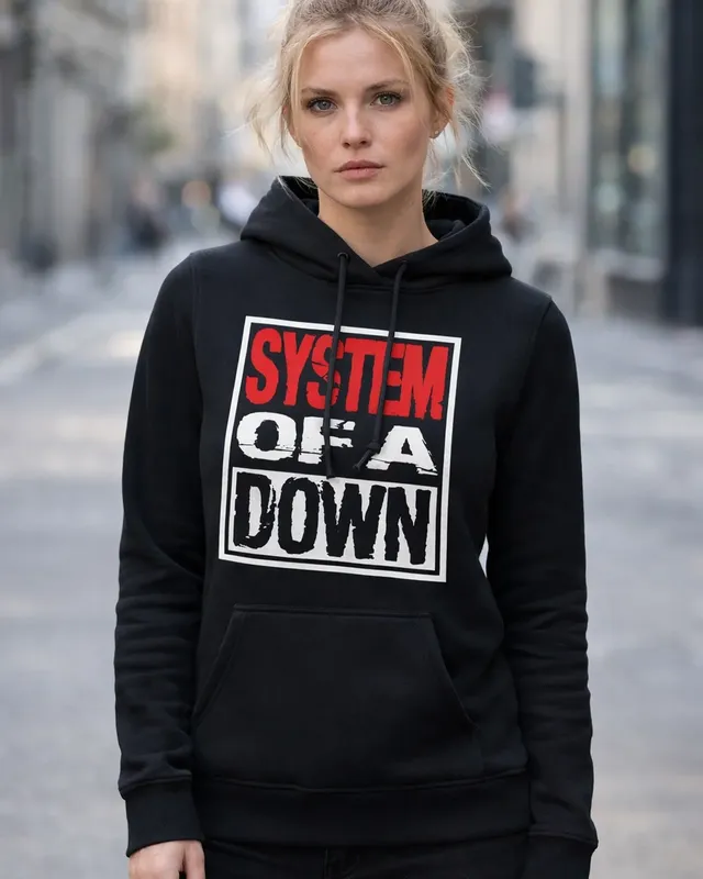 System Of A Down Logo Girly Hoodie