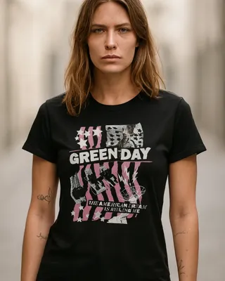 Green Day - American Dream Girly Tee