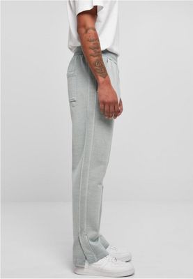 Soft trousers with wide cuffs and slits