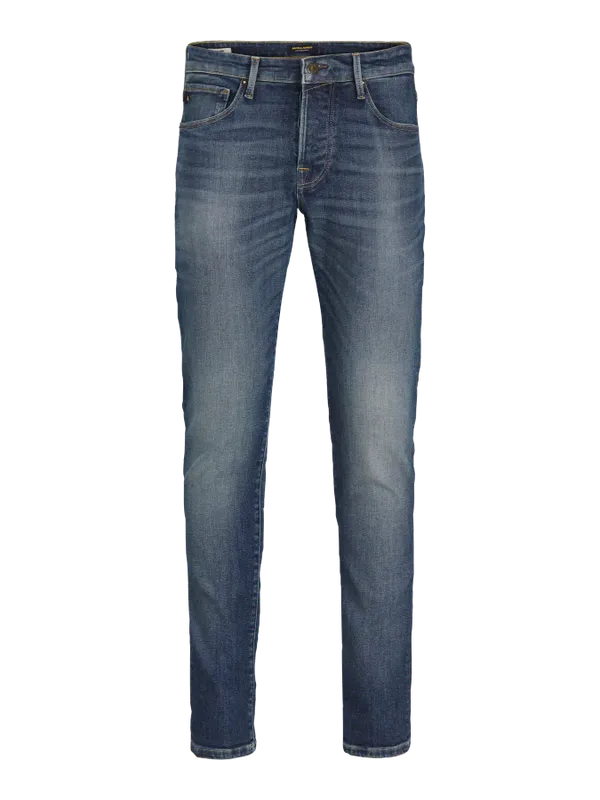 Stentvättade slim fit jeans herr - GLENN