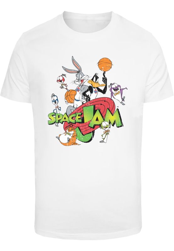 Bugs Bunny och andra karaktärer Space Jam Team Tee T-shirt för herr – vit