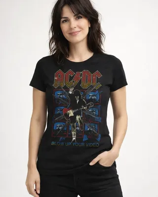 AC/DC - Blow Up Your Video Girly Tee