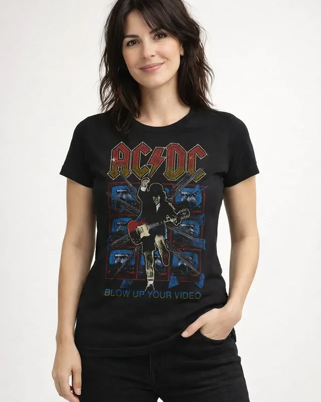 AC/DC - Blow Up Your Video Girly Tee