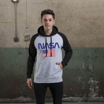 NASA - Old Glory Baseball Hoodie