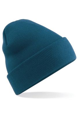 Blue hat in acrylic yarn
